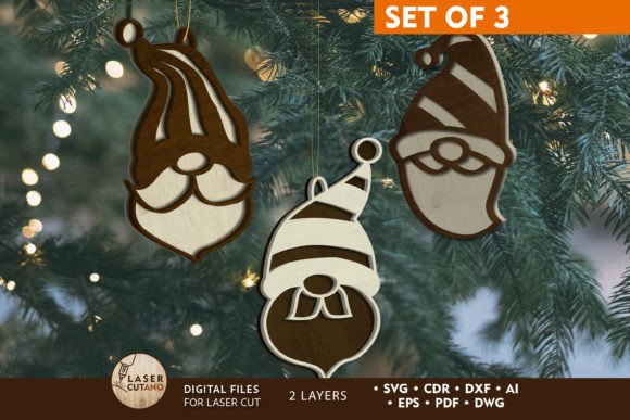 Download CHRISTMAS GNOMES SET, Multilayer Decor - Premium Resources