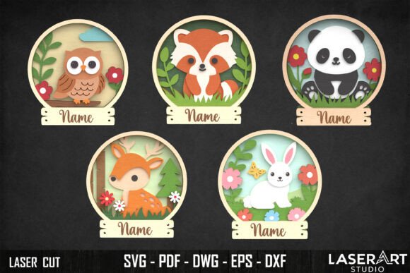 Download Forest Animal Name Sign SVG Bundle - Forest animal name sign Collection