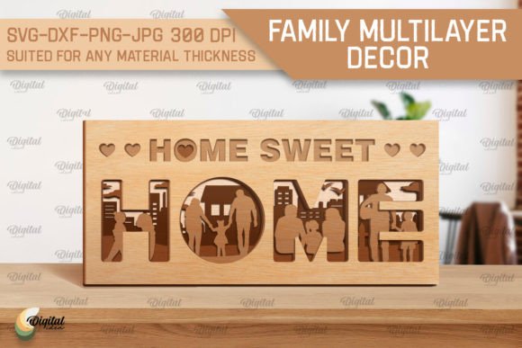 Download Family Multilayer Decor Laser Cut - Multilayer decor Collection