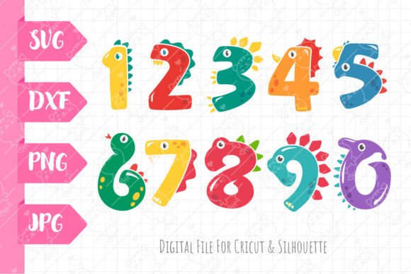 Download Dinosaur Numbers SVG |Birthday Number - Dinosaur numbers svg Collection