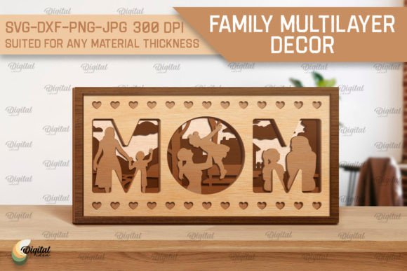 Download Family Multilayer Decor Laser Cut - Multilayer decor Collection