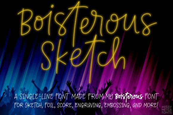 Download Boisterous Sketch (single Line) - Single line Collection