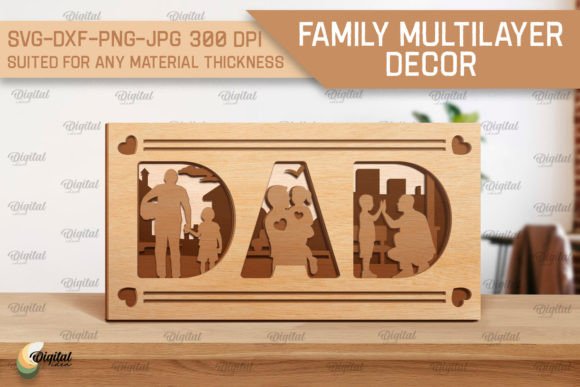 Download Family Multilayer Decor Laser Cut - Multilayer decor Collection