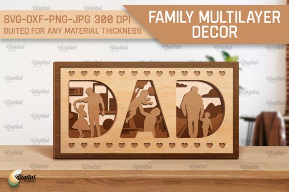 Download Family Multilayer Decor Laser Cut - Multilayer decor Collection