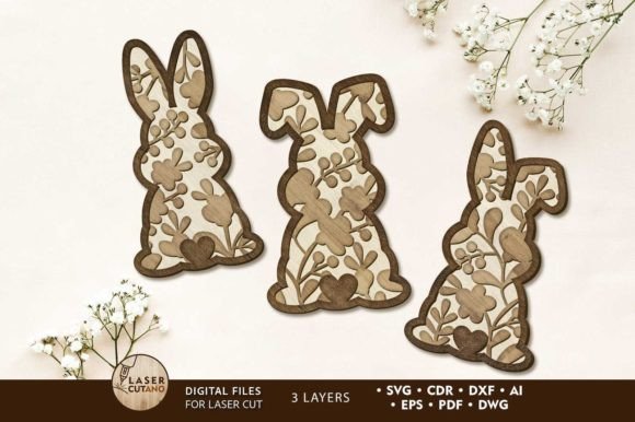 Download Easter Bunny Set, Multilayer Decor - Premium Resources